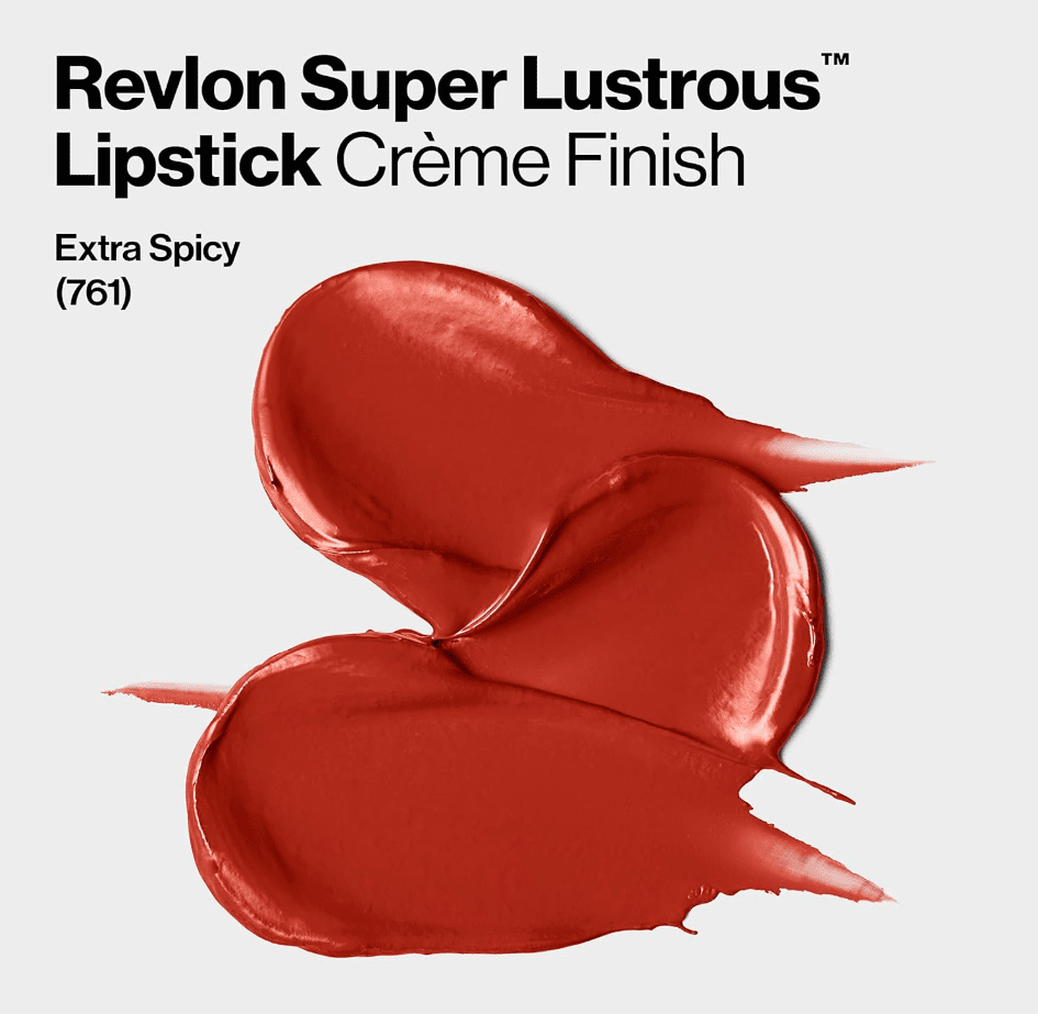 Revlon Super Lustrous Lipstick, Creamy, Extra Spicy 761