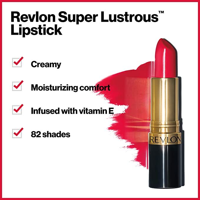 REVLON Super Lustrous Lipstick, Pearl, 245 Smoky Rose