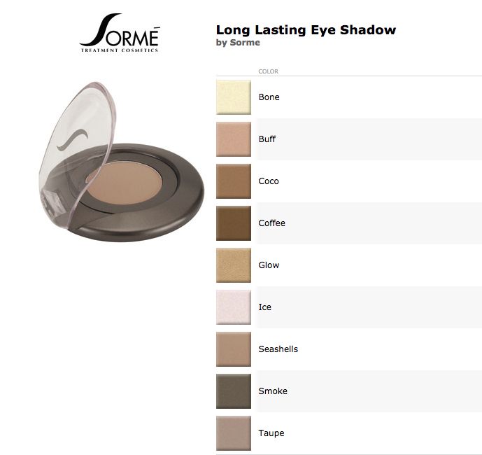 Sorme Cosmetics Long Lasting Eyeshadow - Seashells 607