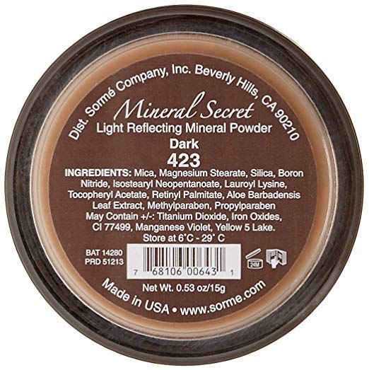 Sorme Cosmetics Mineral Secret Loose Finishing Powder - Dark 423