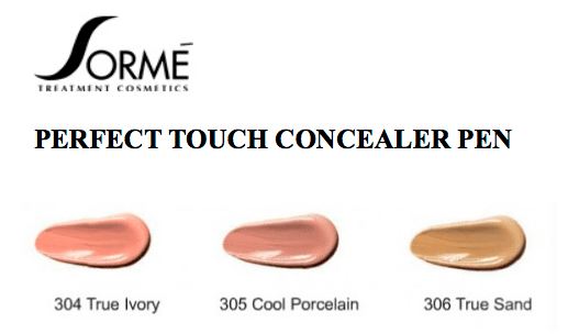 Sorme Cosmetics Perfect Touch Concealer Pen - True Ivory 304
