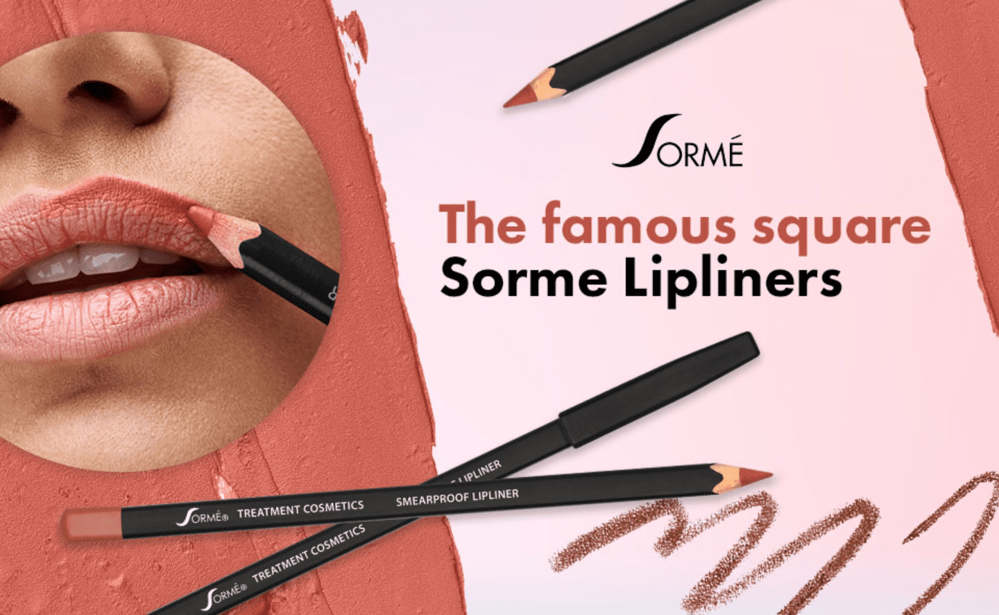 Sorme Cosmetics Smearproof Lipliner, Tease (19)