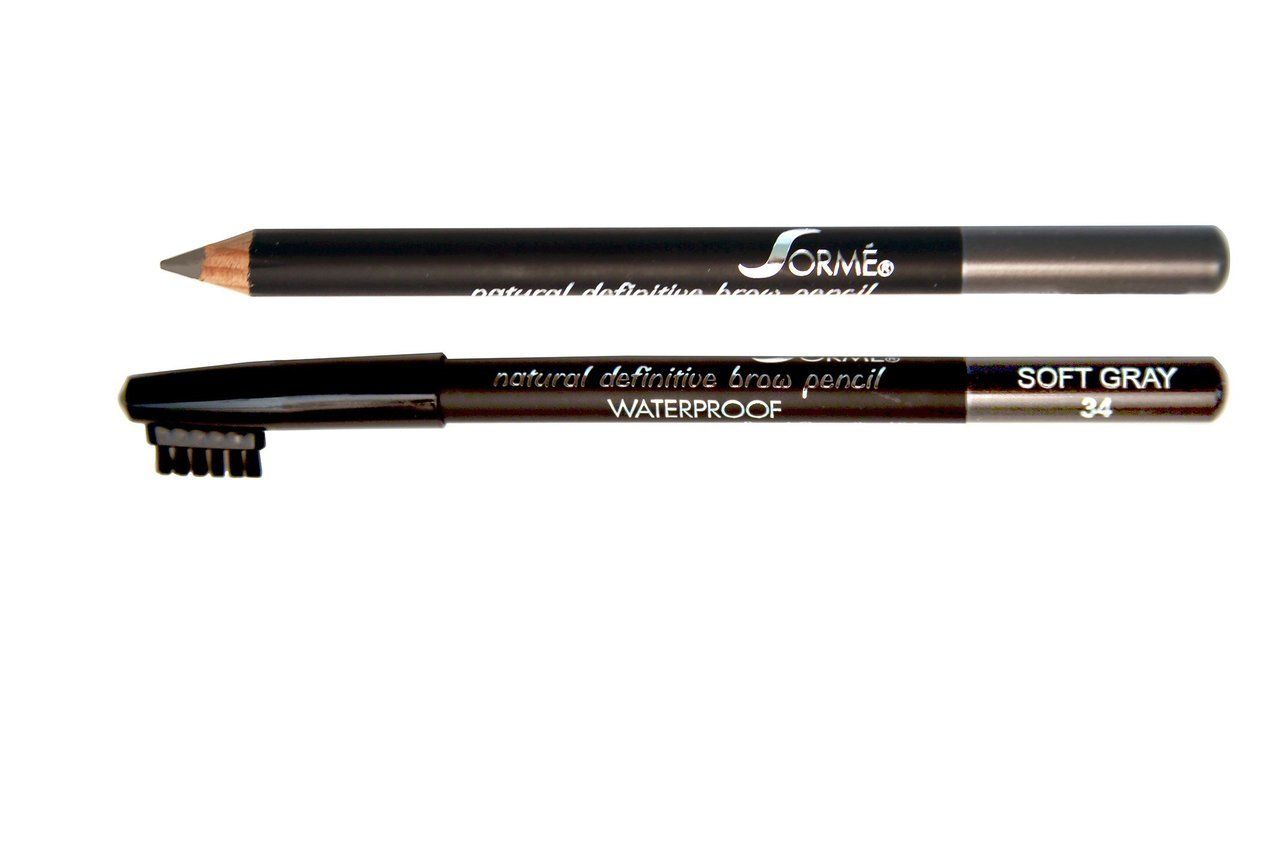 Sorme Waterproof Eyebrow Pencil With Brush - Soft Gray (34)