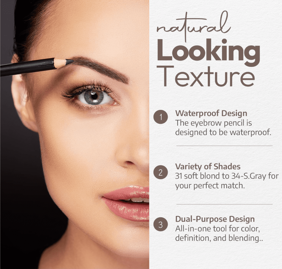 Sorme Waterproof Eyebrow Pencil With Brush - True Taupe (32)