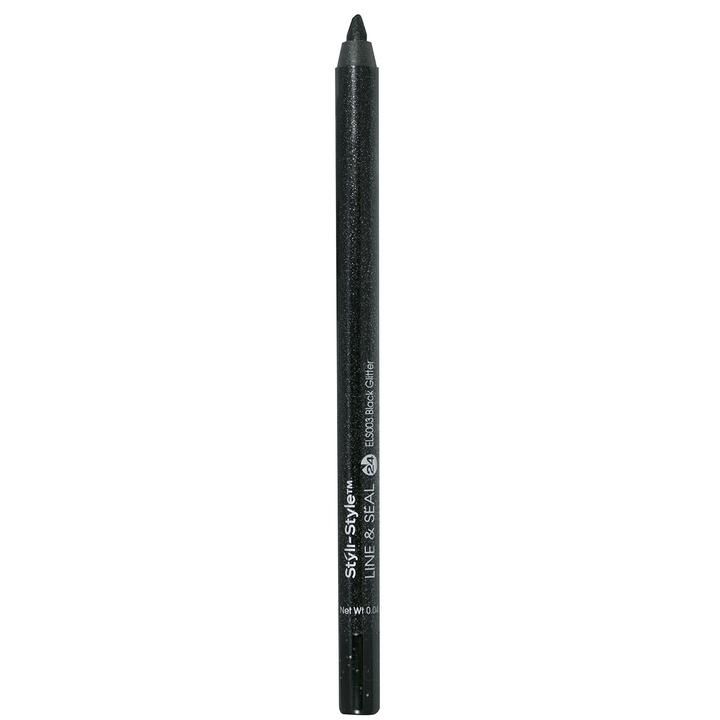 Styli-Style Line & Seal Semi-Permanent Eye Liner - Black Glitter