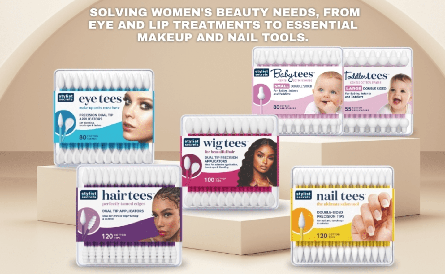 Stylist Secrets Baby Tees Large, 55 Cotton Applicators