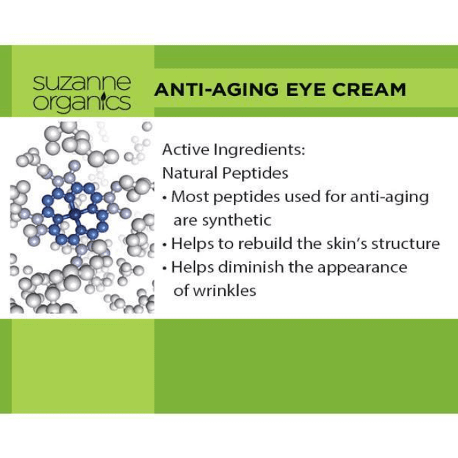 SUZANNE Somers Organics Anti&#8208;Aging Eye Cream 