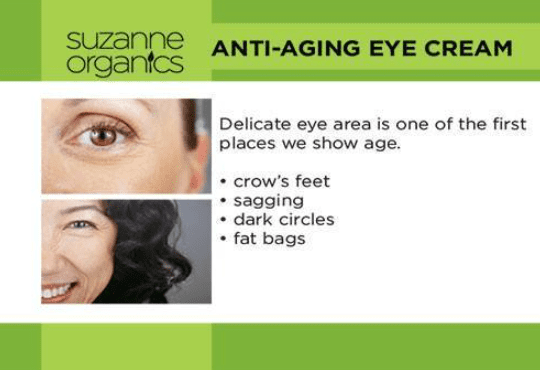 SUZANNE Somers Organics Anti&#8208;Aging Eye Cream 