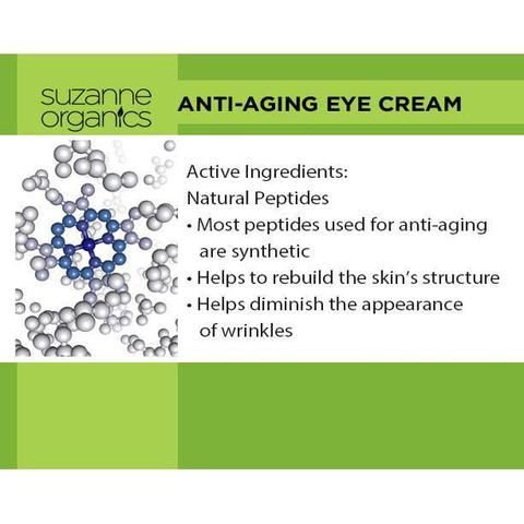 SUZANNE SOMERS Organics Anti-aging Eye Cream 