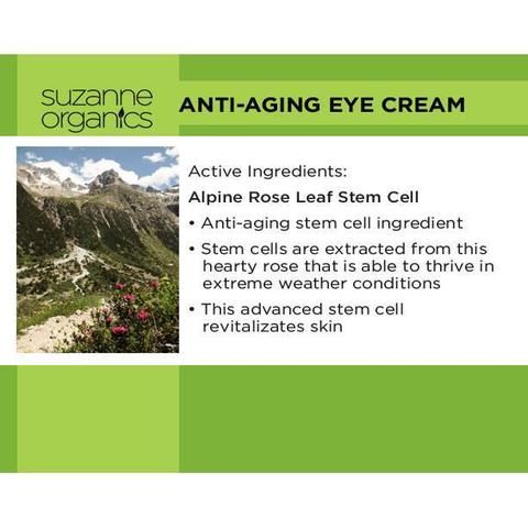SUZANNE SOMERS Organics Anti-aging Eye Cream 