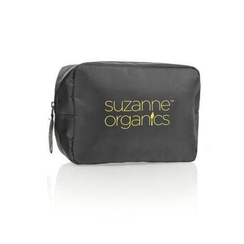 SUZANNE SOMERS Organics Logo MakeUp Bag, Black SUZANNE SOMERS Organics Logo MakeUp Bag, Black