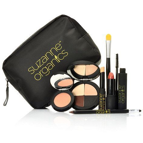 SUZANNE SOMERS Organics Logo MakeUp Bag, Black SUZANNE SOMERS Organics Logo MakeUp Bag, Black