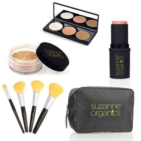 SUZANNE SOMERS Organics Logo MakeUp Bag, Black SUZANNE SOMERS Organics Logo MakeUp Bag, Black