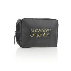 SUZANNE SOMERS Organics Logo MakeUp Bag, Black