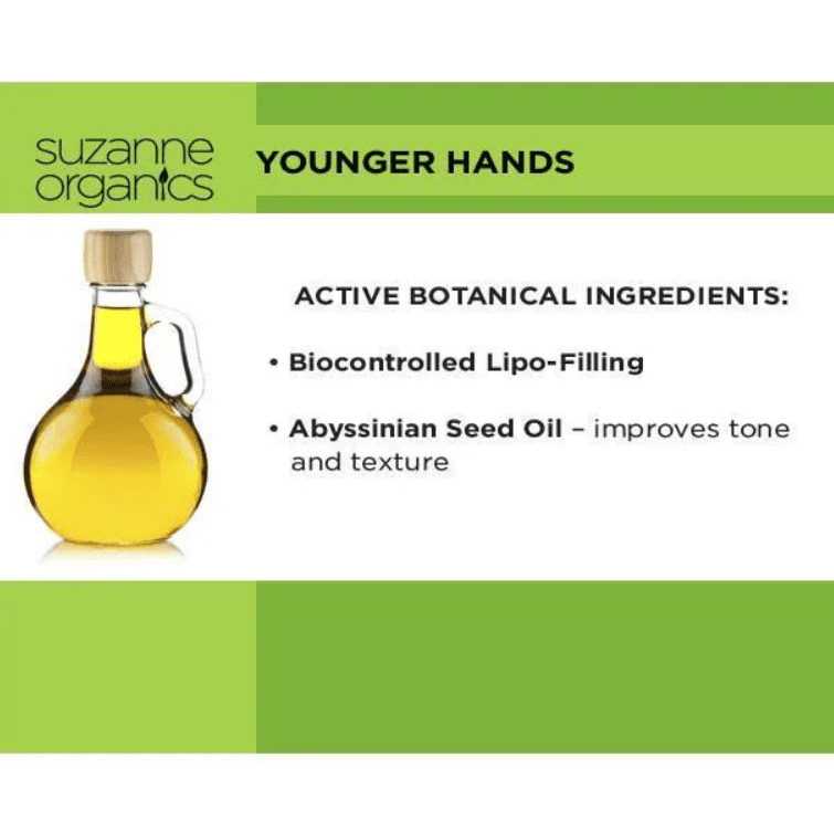 SUZANNE SOMERS ORGANICS Younger Hands Anti-Aging Hand Cream