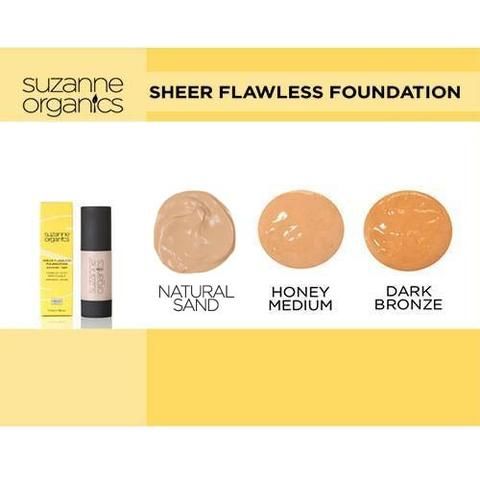 SUZANNE SOMERS Sheer Flawless Liquid Foundation, Dark/Bronze SUZANNE SOMERS Sheer Flawless Liquid Foundation, Dark/Bronze