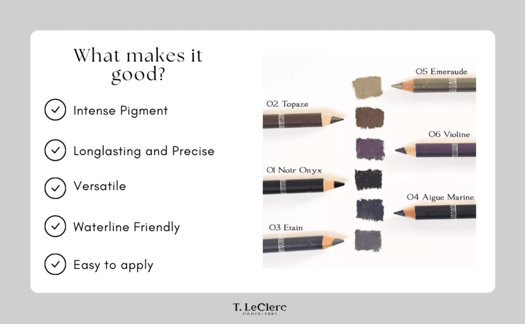 T. LeClerc Cosmetics Eye Pencil - Topaze (02)