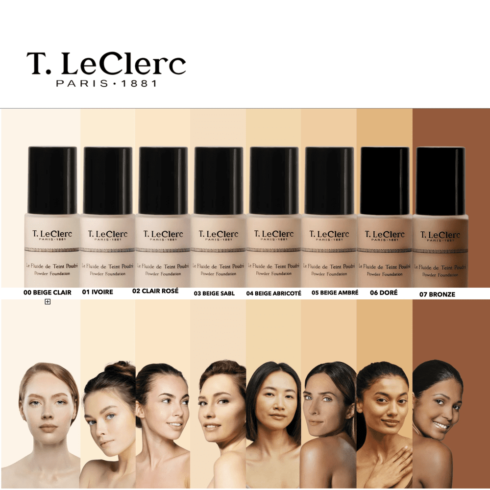 T-LeClerc Cosmetics Foundation Spf 15 - Powdery Matte Finish - Beige Abricot (04)