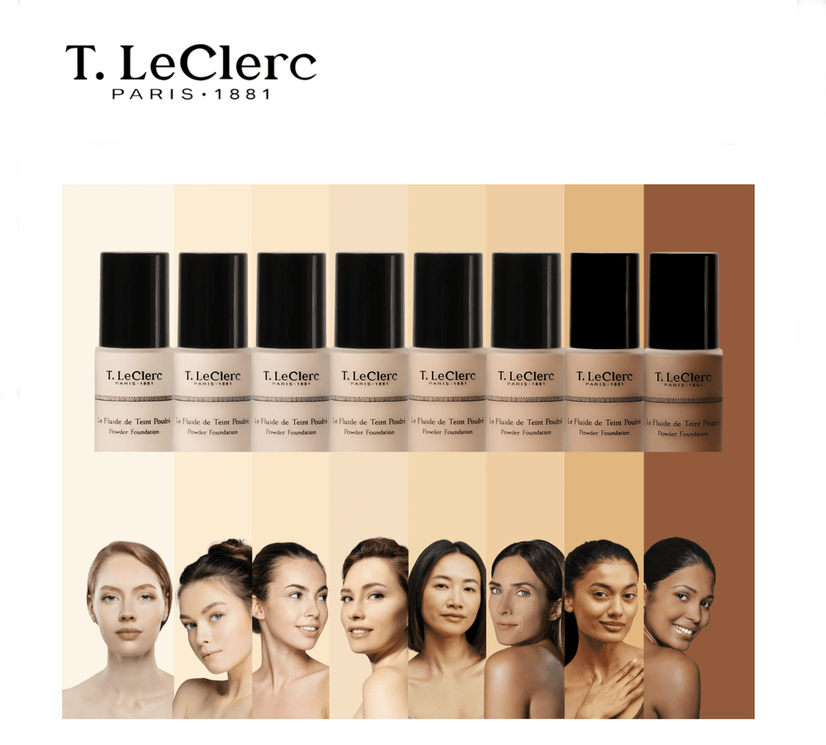 T-LeClerc Cosmetics Foundation Spf 15 - Powdery Matte Finish - Beige Clair (00)