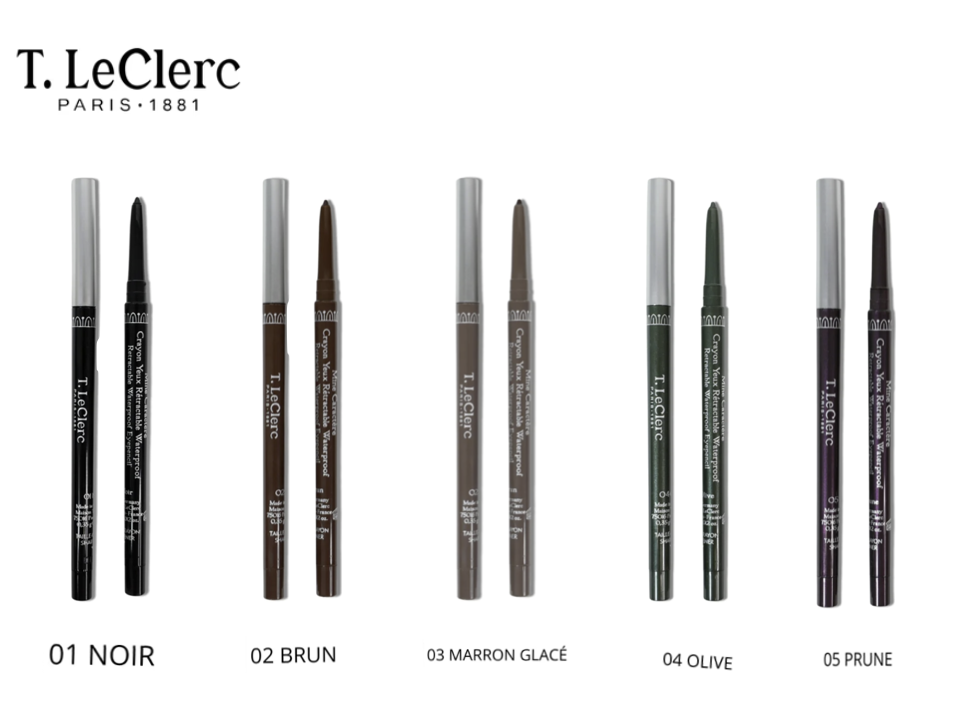 T-Leclerc Cosmetics Mine Caractère Waterproof Retractable Eye Pencil, Black 01 T-Leclerc Cosmetics Mine Caractère Waterproof Retractable Eye Pencil, Black 01