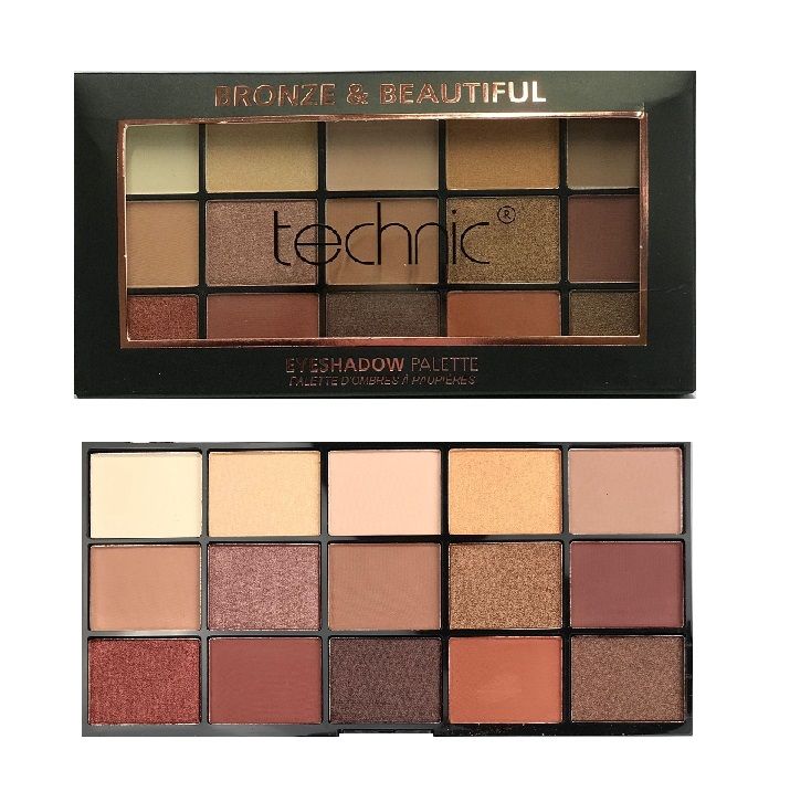 Technic 15 Colours Eyeshadow Palette - Bronze & Beautiful