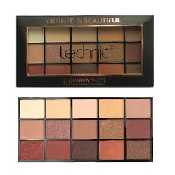 Technic 15 Colours Eyeshadow Palette - Bronze & Beautiful