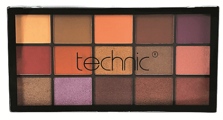 Technic 15 Colours Eyeshadow Palette - Peanut Butter & Jelly