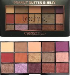 Technic 15 Colours Eyeshadow Palette - Peanut Butter & Jelly