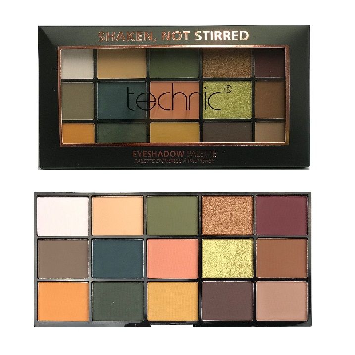 Technic 15 Colours Eyeshadow Palette - Shaken Not Stirred Technic 15 Colours Eyeshadow Palette - Shaken Not Stirred