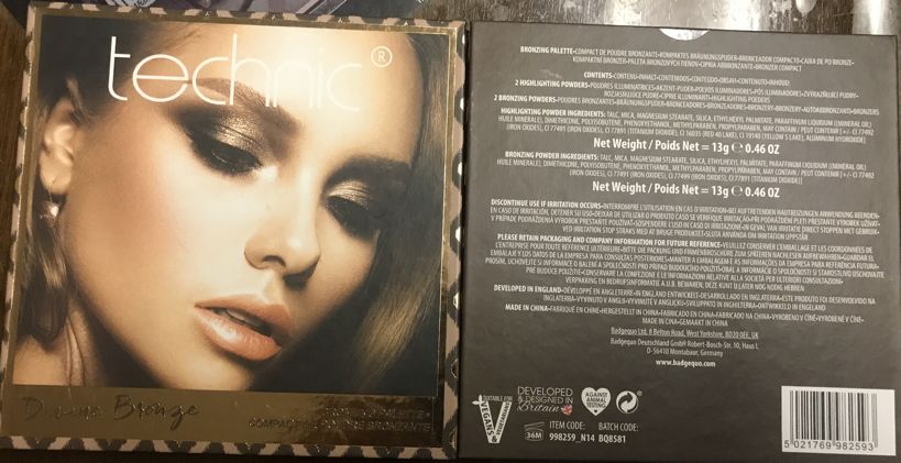 Technic Cosmetics Divine Bronze Bronzing Palette