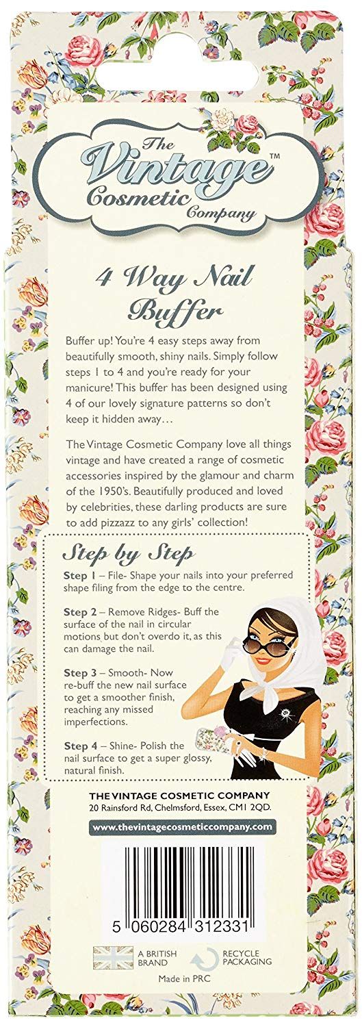 The Vintage Cosmetic Company 4 Way Nail Buffer