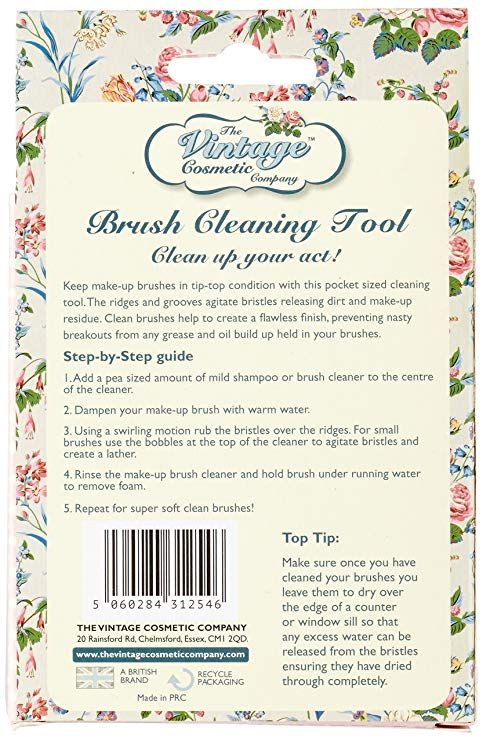 The Vintage Cosmetic Company Brush Cleaning Tool Pink