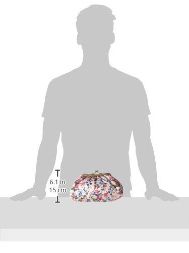 The Vintage Cosmetic Company Cosmetic Clutch Bag Pink Floral Satin