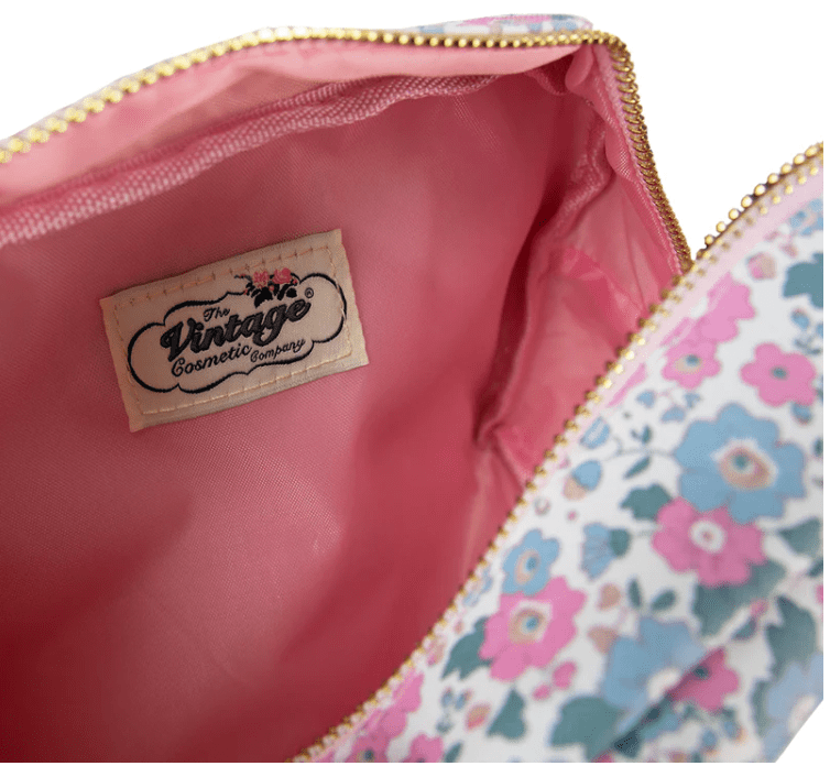 The Vintage Cosmetic Company Ditsy Floral Cosmetic / Make-up Bag