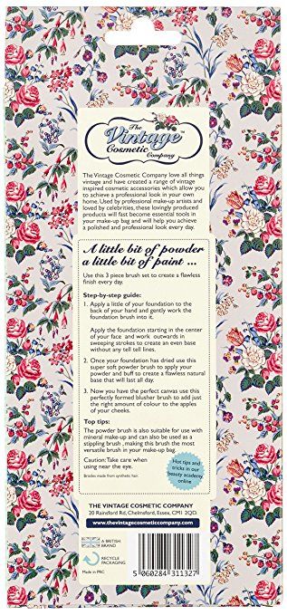 The Vintage Cosmetic Company Essential Face Brush Set 