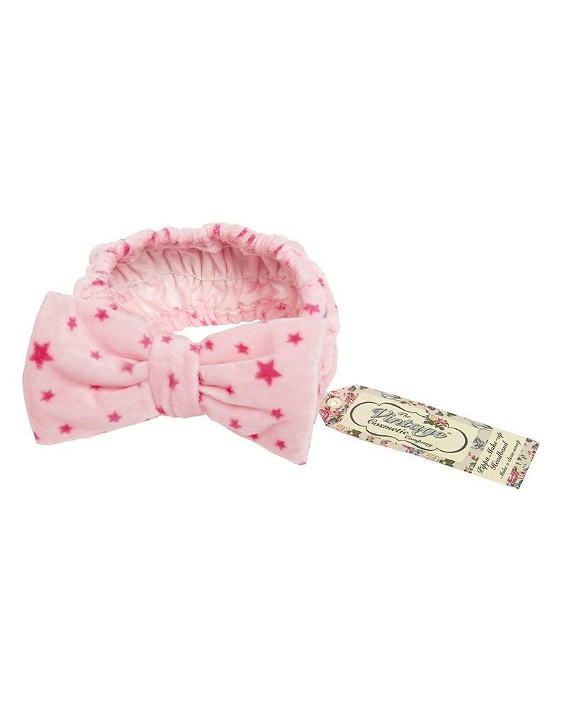 The Vintage Cosmetic Company Make-Up Headband, Pippa Bow