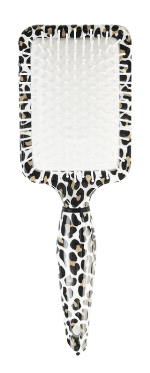 The Vintage Cosmetic Company Rectangular Paddle Hair Brush - Leopard