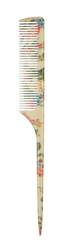 The Vintage Cosmetic Company Tail / Sectioning Comb - Floral