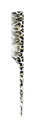 The Vintage Cosmetic Company Tail / Sectioning Comb - Leopard
