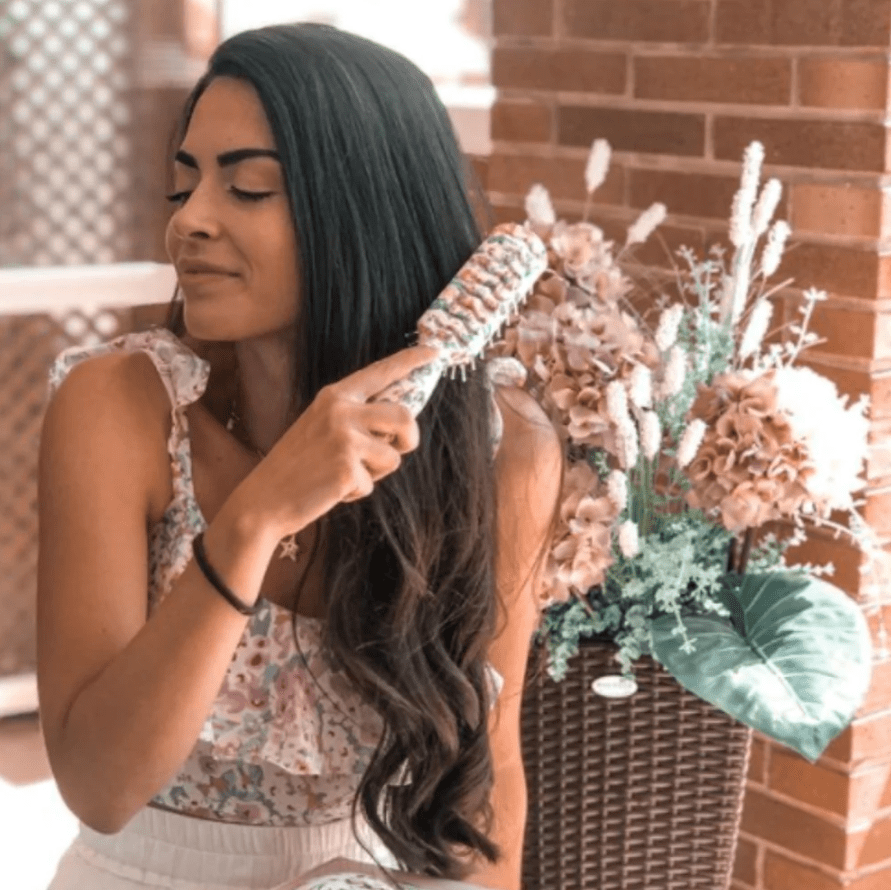 The Vintage Cosmetic Company Vent Hair Brush - Floral
