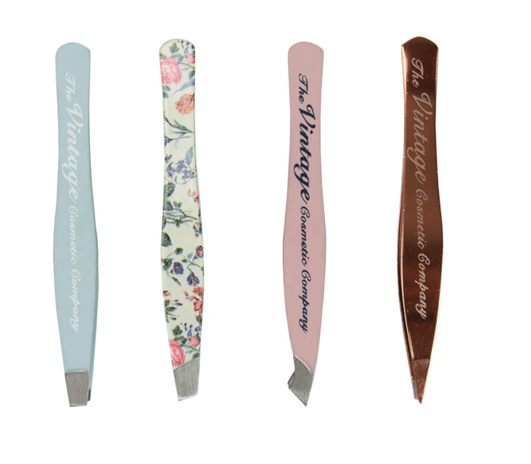The Vintage Cosmetic - Mini Tweezer Set (4 Piece)
