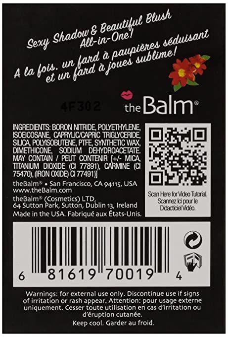 theBalm Hot Mama! Shadow/Blush, Subtle Highlighter, Peachy-Pink Shade