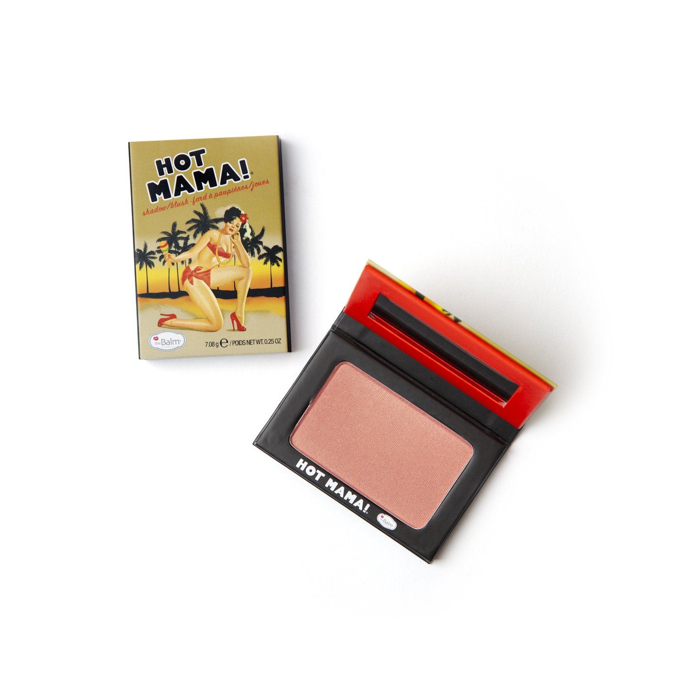 theBalm Hot Mama! Shadow/Blush, Subtle Highlighter, Peachy-Pink Shade