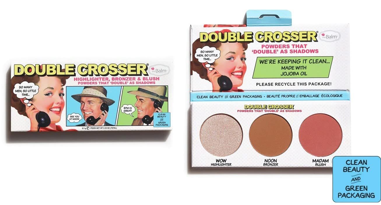 Thebalm Double Crosser (Highlighter, Bronzer & Blush)