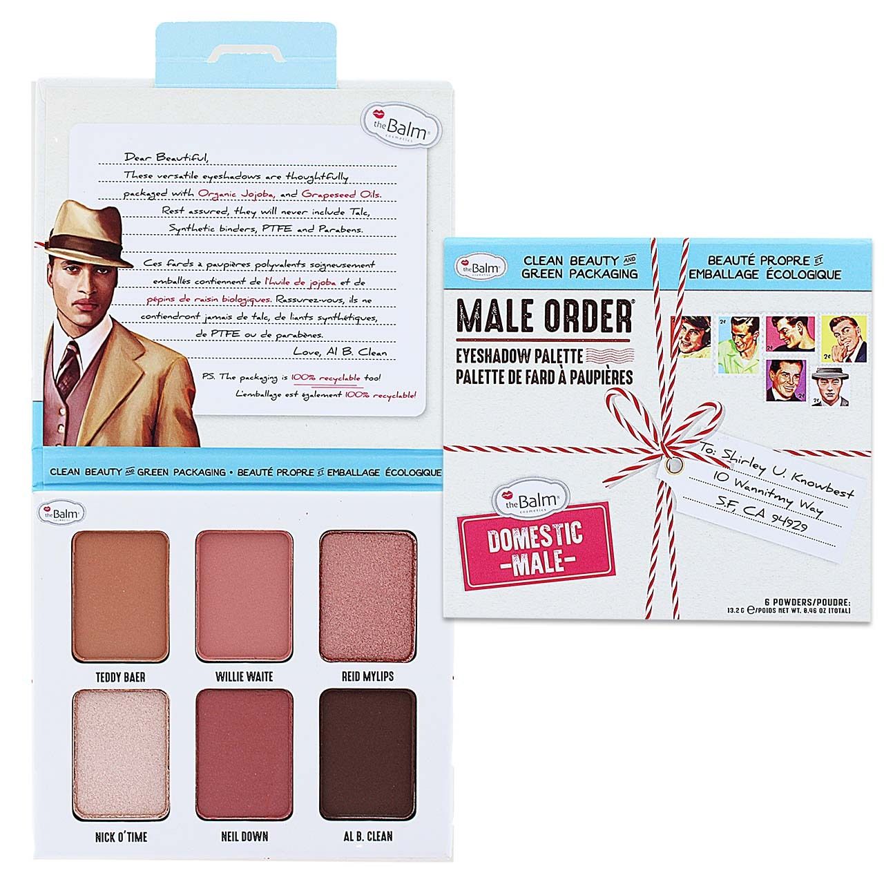 Thebalm Male Order Eyeshadow Palette - Domestic Male