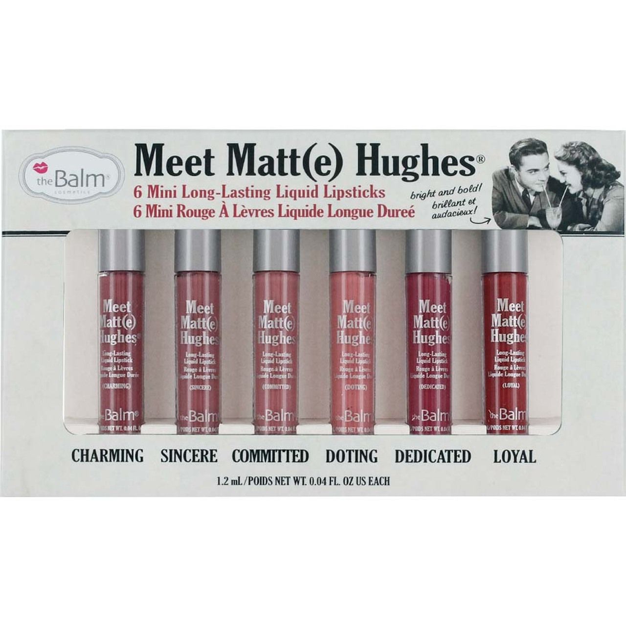 theBalm Meet Matte Hughes Set of 6 Mini Long-Lasting Liquid Lipsticks Volume 1