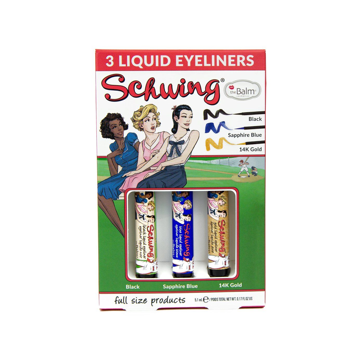 TheBalm Schwing Liquid Eyeliner Trio (3x Liquid Eyeliner)