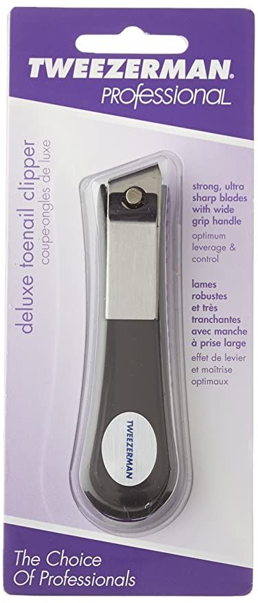 Tweezerman Deluxe Toenail Clipper Grooved To Catch Clippings (5155-CP)