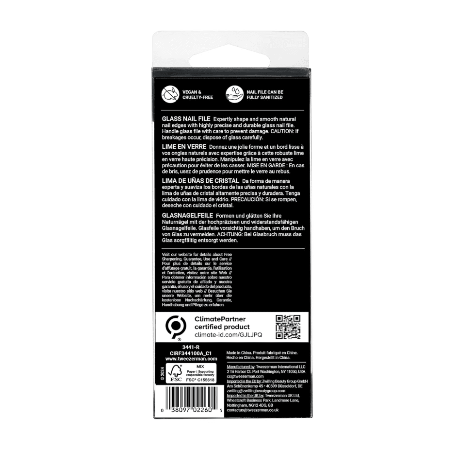 Tweezerman Glass Nail File (3441-R)