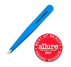 Tweezerman Stainless Steel Slant Tweezer (Bahama Blue)